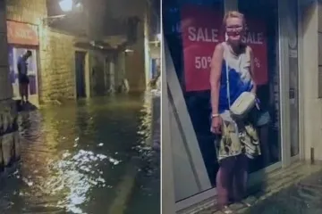 Pogledajte kakva pojava je pogodila na&scaron; otok: 'More je bilo do koljena, ljudi su bježali'