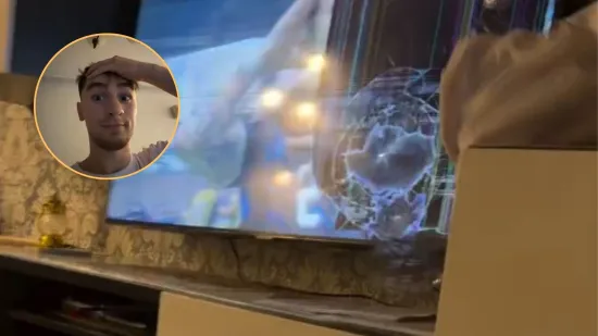 Navijač postao hit na mrežama: Bacio je ča&scaron;u i razbio TV u trenutku kada je Argentina zabila gol