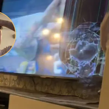 Navijač postao hit na mrežama: Bacio je ča&scaron;u i razbio TV u trenutku kada je Argentina zabila gol