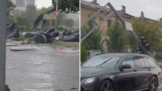 &Scaron;ire se apokaliptične scene: Vjetar čupao stabla, krovove i semafore! Ozlijeđeno 15 ljudi