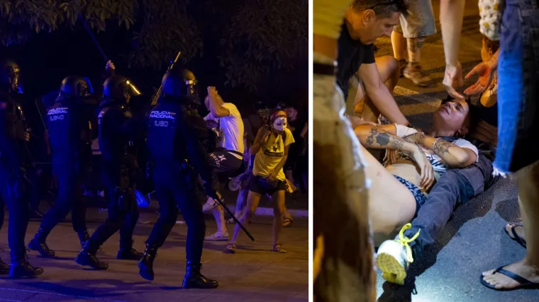 Eksplodirao bijes u turističkom raju: Letjele boce i gumeni meci, ima ozlijeđenih