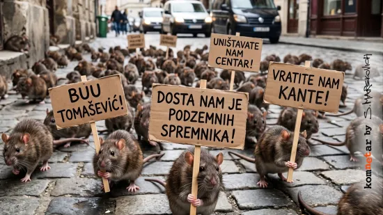 Spontano okupljanje prosvjednika