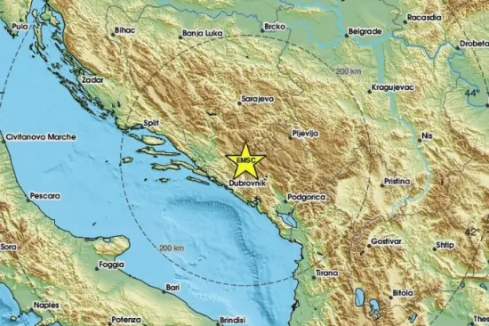 Potres kod susjeda osjetio se i u Dubrovniku: 'Probudio me'; ' Vibracija kroz cijelu kuću'