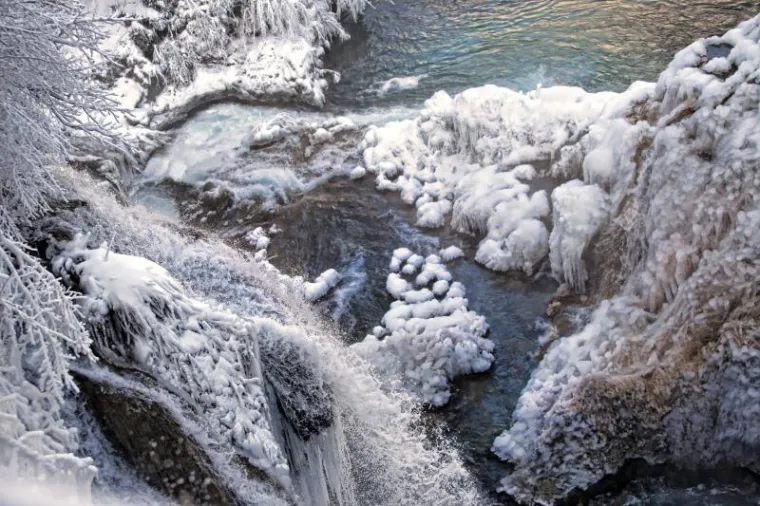 PXL plitvička jezera snijeg PXL plitvička jezera snijeg