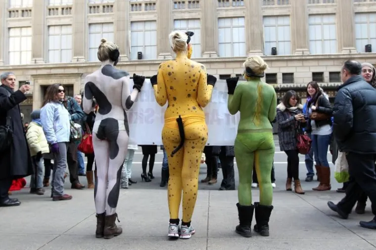 PXL - prosvjed, PETA PXL prosvjed, PETA