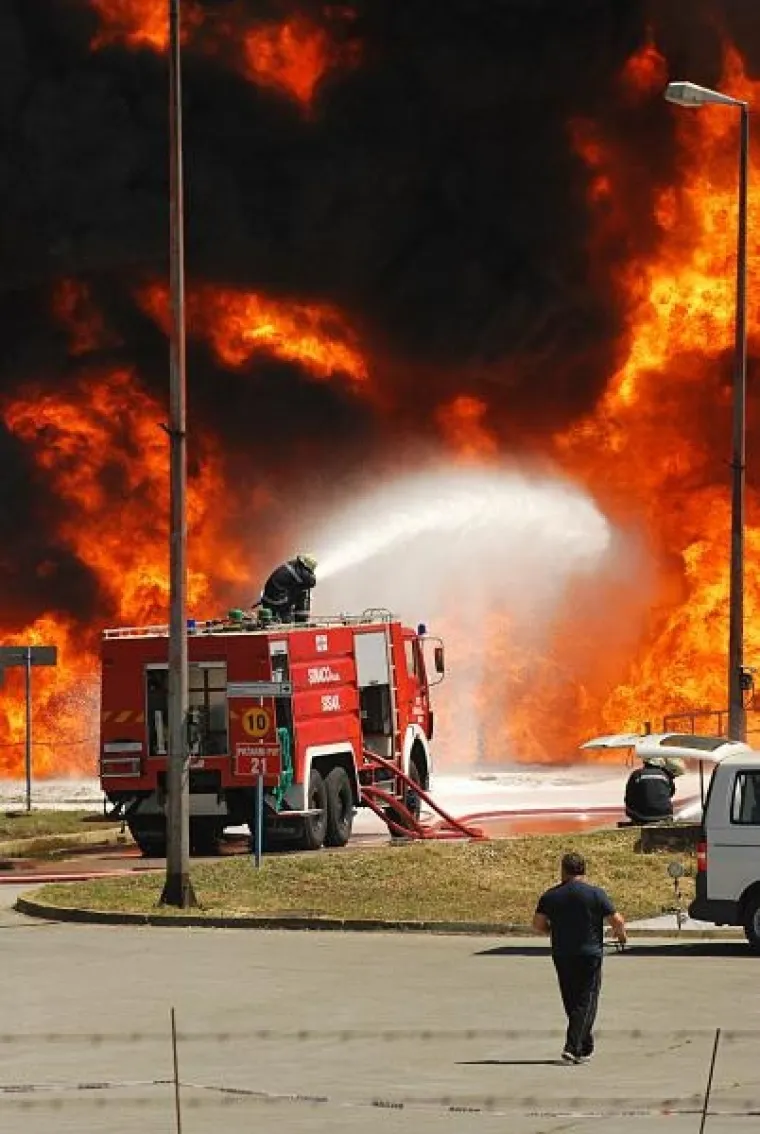Sisačka rafinerija, požar Sisačka rafinerija