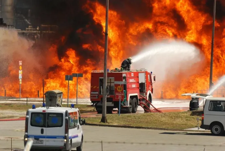Sisačka rafinerija, požar Sisačka rafinerija