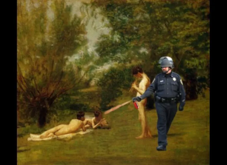 Brutalni policajac postao dio umjetnosti