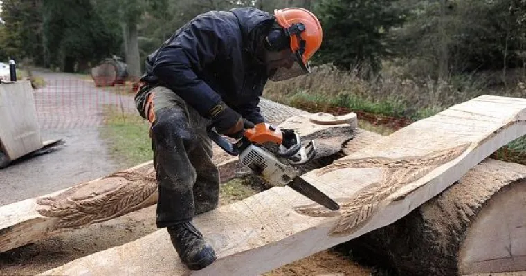 Motornu pilu koristi kao kist i stvara remek djela