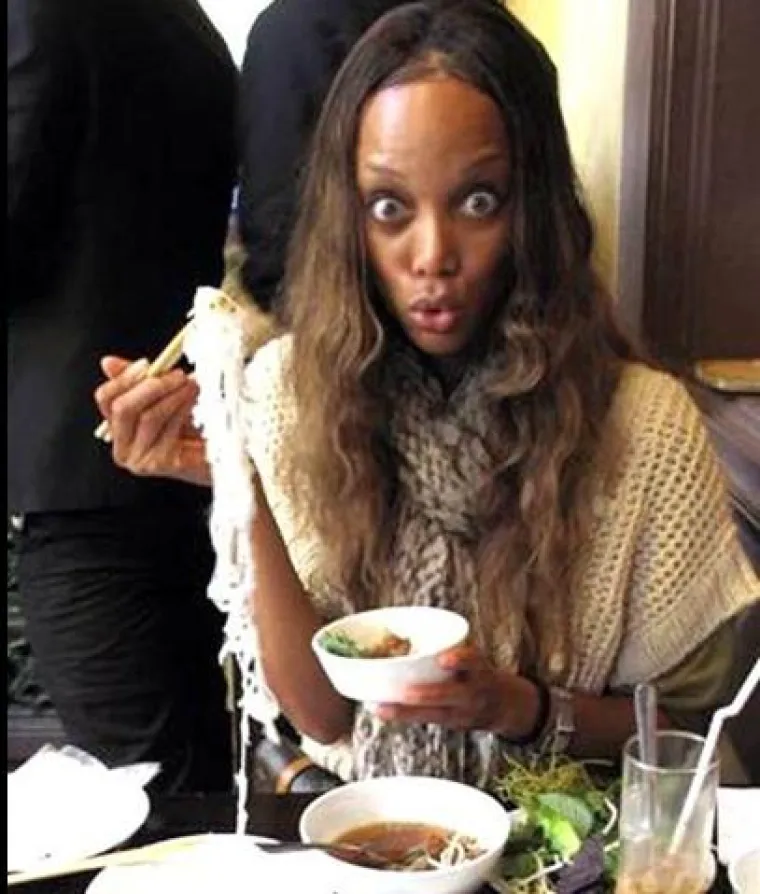 Svi zanju gdje Tyra Banks jede.