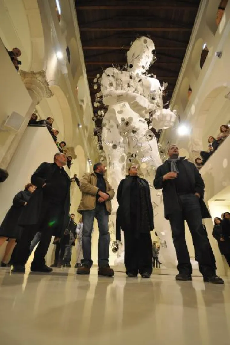 Muzej suvremene umjetnosti. Postava izloćbe Umjetnos je lijepa autora Ante Rašića.