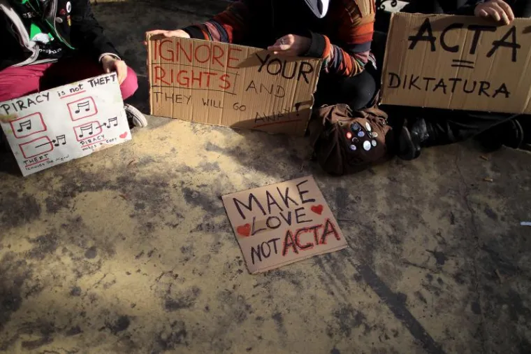 Prosvjed protiv ACTA-e u Hrvatskoj