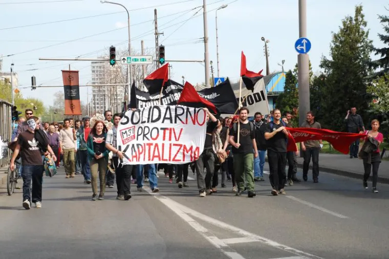 Hrvati prosvjedovali protiv kapitalizma