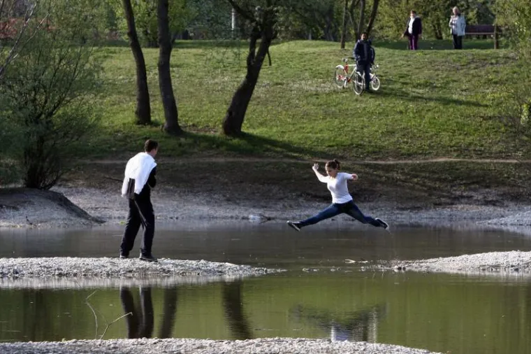 Presušilo malo zagrebačko 'more'