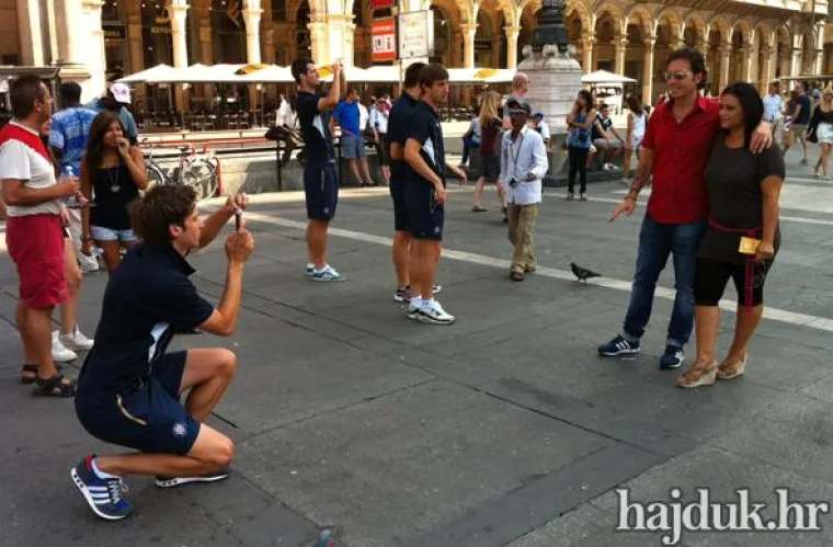 Hajdukovci u Milanu kao na izletu