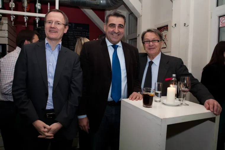 Gospodarsko-sportski kružok: Johannes Zuell, Nadan Vidošević i Ćiro Blažević