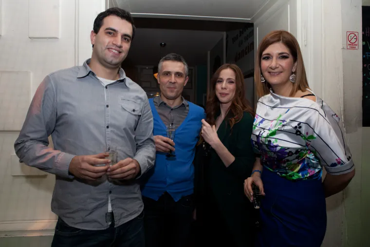 Antonija Mandić u dru&scaron;tvu kolega voditelja s RTL Televizije Nine &Scaron;tambuka i Igora Bobića, te producentice talk showa Lare Stolnik.