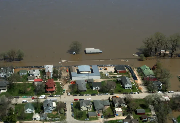 Izlijevanje rijeke Mississipi u Clarksvilleu
