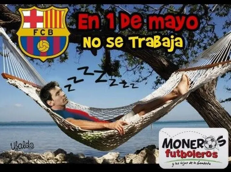 'Lionel Messi je od 1. svibnja na odmoru', jasna je aluzija na ovoj slici.