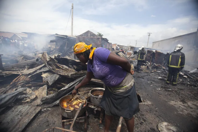 Požar u Port-au-Prince na Haitiu