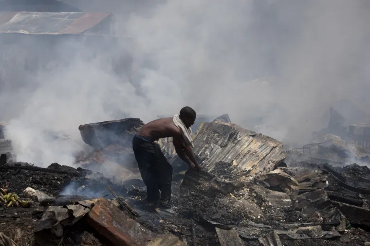 Požar u Port-au-Prince na Haitiu