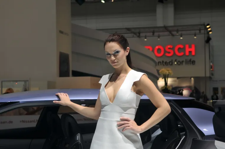 Atraktivne hostese mamile poglede fanova