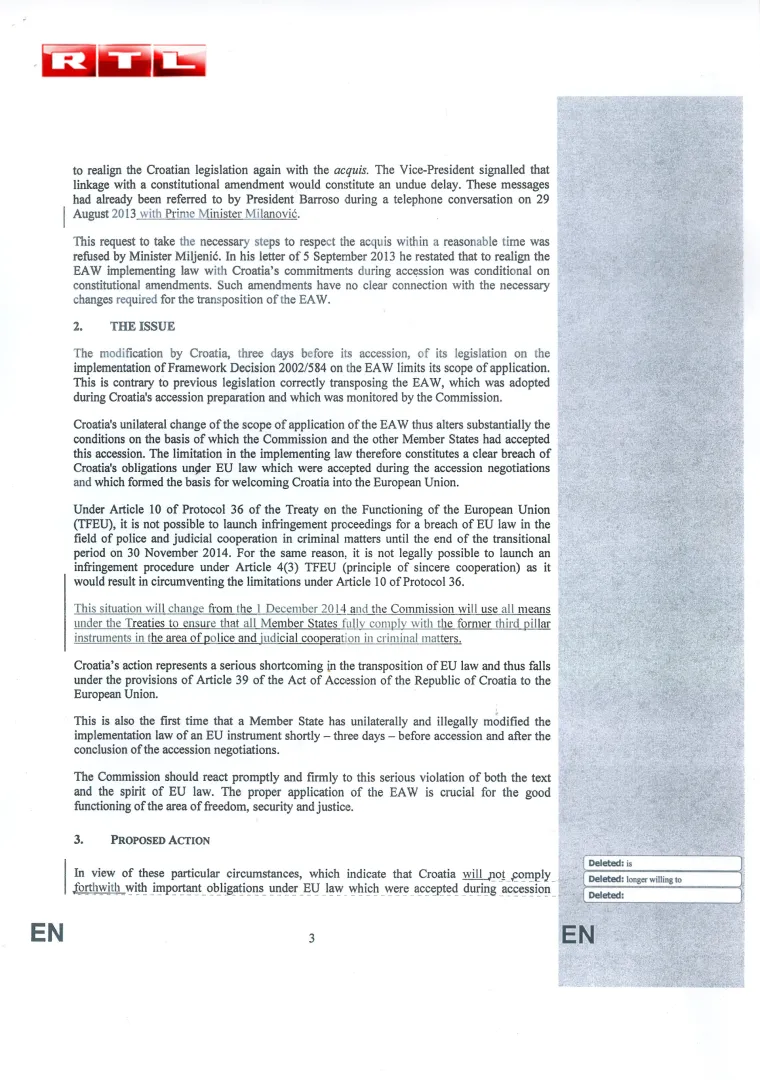 RTL ekskluzivno donosi dokumente o pokretanju sankcija Hrvatskoj!