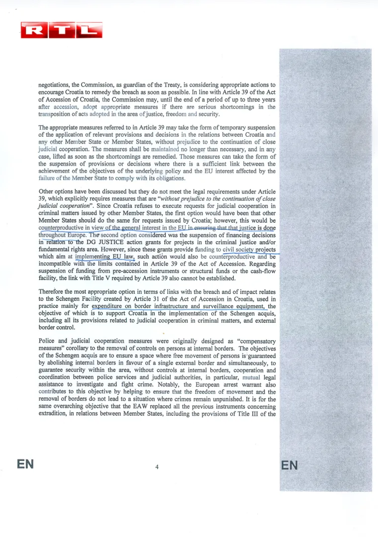 RTL ekskluzivno donosi dokumente o pokretanju sankcija Hrvatskoj!