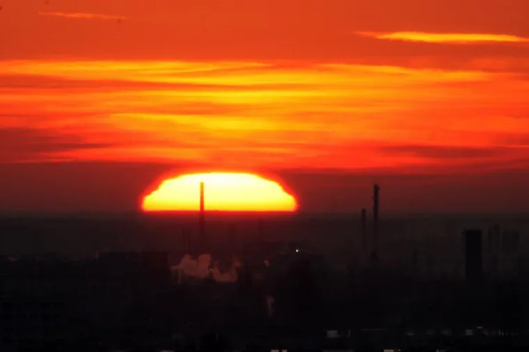 Prekrasno prvo proljetno svitanje u Zagrebu