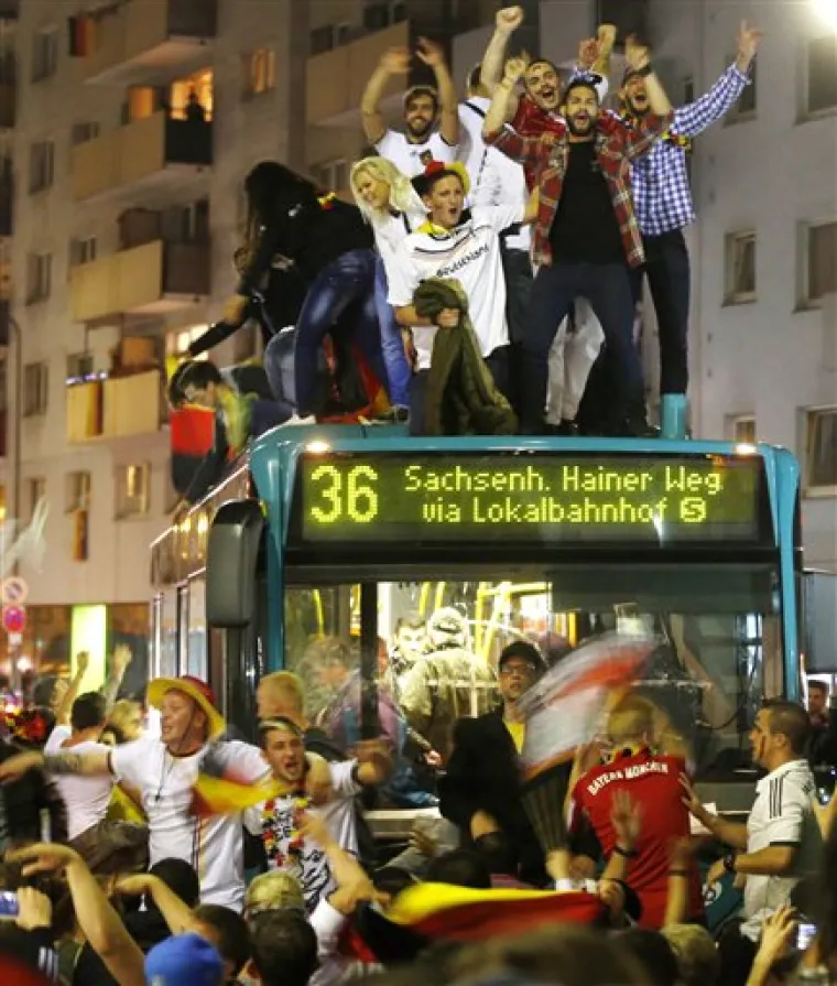 Navijači slavili u Njemačkoj, SP 2014.