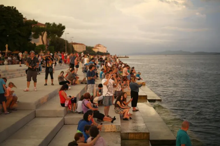 Nevjerojatan zalazak sunca u Zadru