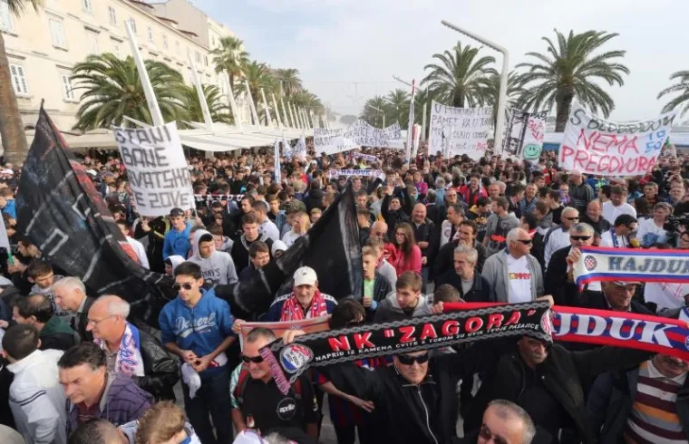 Split, prosvjedi, Torcida