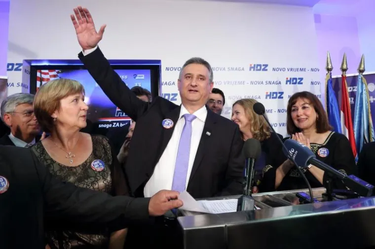 Slavlje u HDZ-u nakon izbora za Europski parlament.