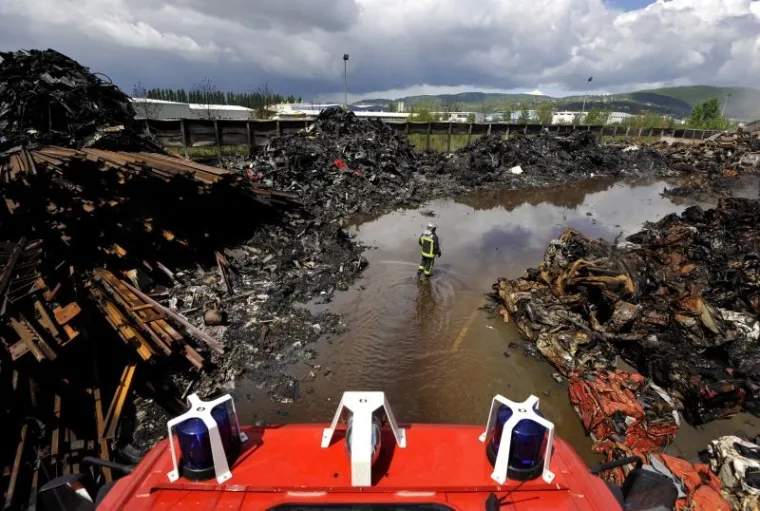 Epilog požara u CE-ZA-R Centru za reciklažu