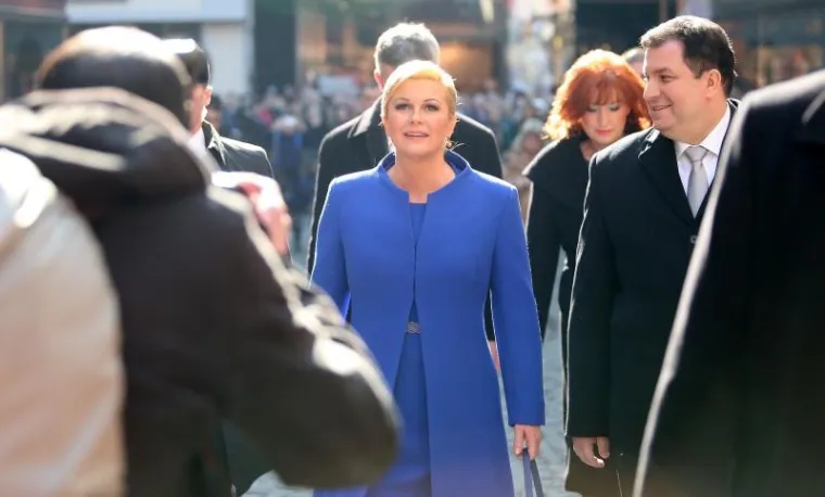 Predsjednica je &scaron;etala Frankopanskom, Ilicom i Tomićevom ulicom