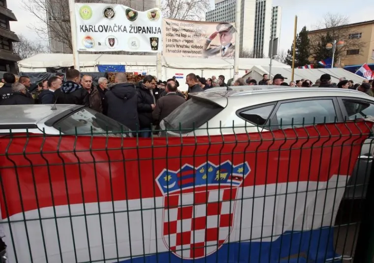 Branitelji organizirali skup podrške kao odgovor na prosvjed Occupy Croatie
