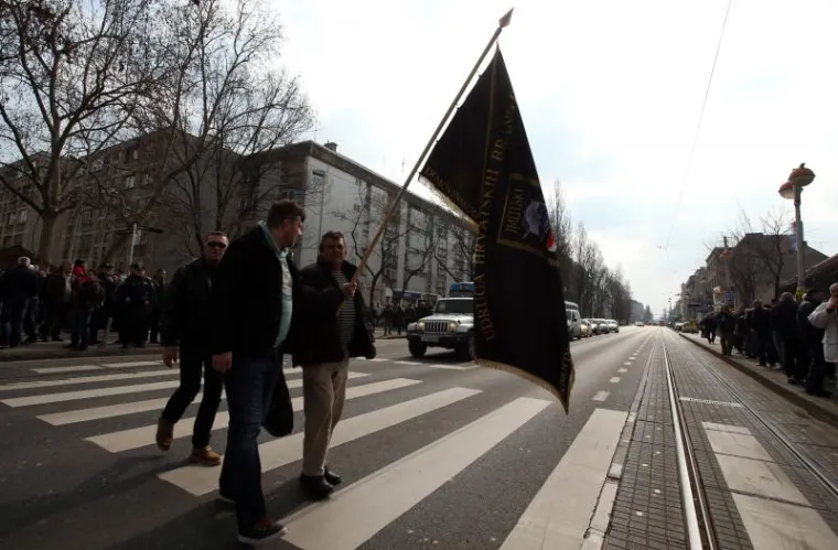 Branitelji organizirali skup podr&scaron;ke kao odgovor na prosvjed Occupy Croatie