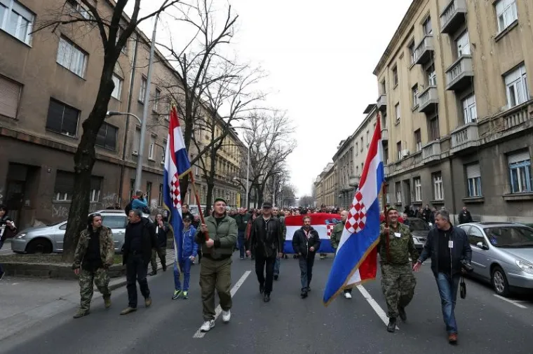 Branitelji organizirali skup podr&scaron;ke kao odgovor na prosvjed Occupy Croatie