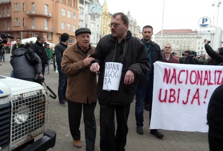 Branitelji organizirali skup podr&scaron;ke kao odgovor na prosvjed Occupy Croatie