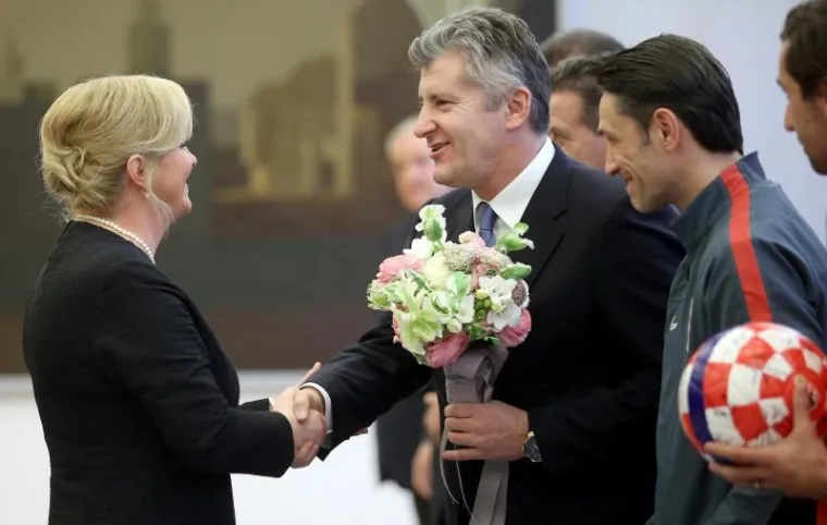 Predsjednica Grabar Kitarović primila nogometne reprezentativce