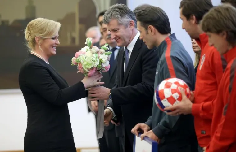 Predsjednica Grabar Kitarović primila nogometne reprezentativce
