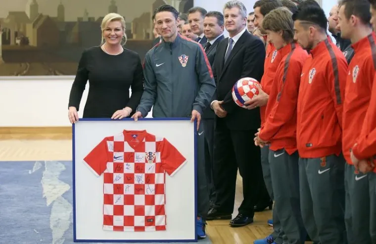 Predsjednica Grabar Kitarović primila nogometne reprezentativce
