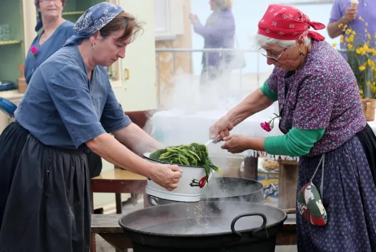 Vodice: Spiza po starinski - vrime boba