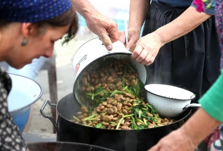 Vodice: Spiza po starinski - vrime boba