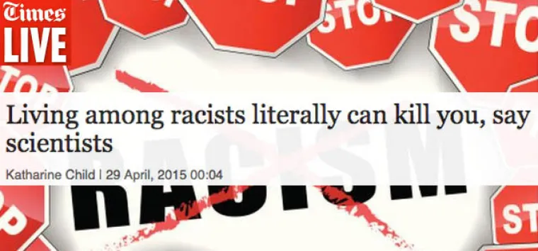 Život među rasistima vas može ubiti