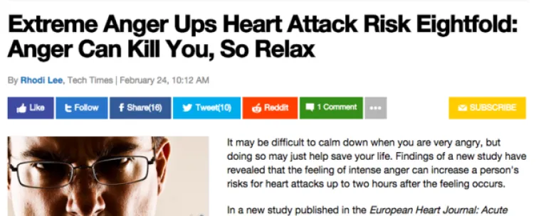 Ljutnja vas može ubiti