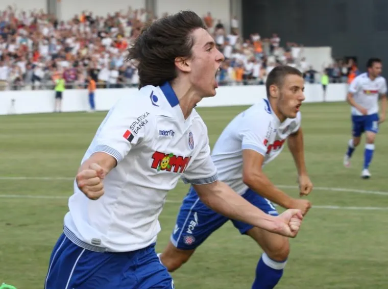 Andrija Balić zabio je prvi gol za Hajduk u 15. minuti.