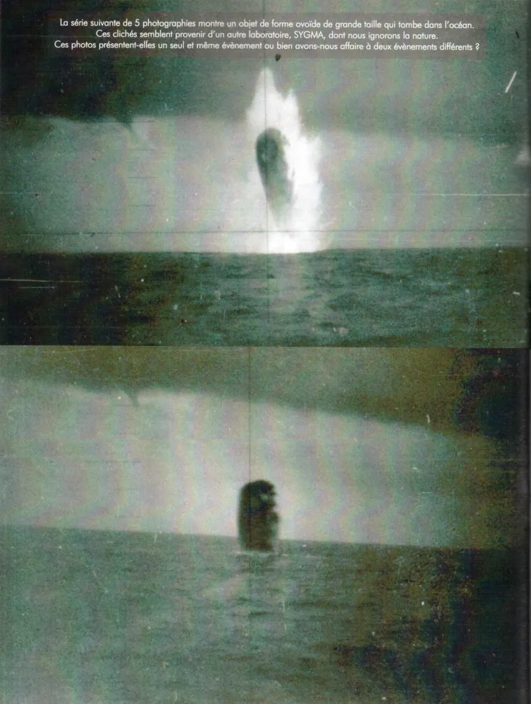 Fotografije su u ožujku 1971. snimljene s Američke podmornice Trepang. Na njima je zabilježen neobični leteći objekt koji je, čini se, pao u vodu. Sudbina objekta javnosti do dan danas nije poznata.