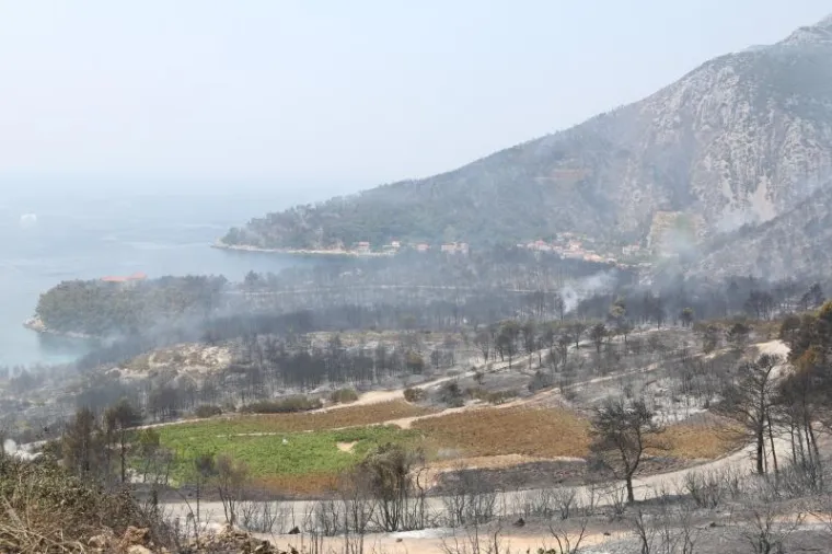 Požar na Korčuli i Pelje&scaron;cu