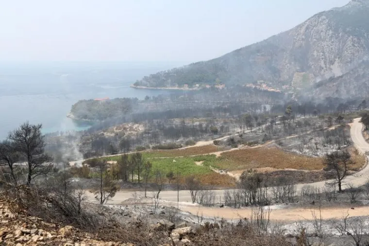 Požar na Korčuli i Pelje&scaron;cu